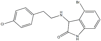  4-bromo-3-{[2-(4-chlorophenyl)ethyl]amino}-2,3-dihydro-1H-indol-2-one