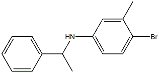 4-bromo-3-methyl-N-(1-phenylethyl)aniline Structure