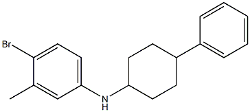 4-bromo-3-methyl-N-(4-phenylcyclohexyl)aniline Structure