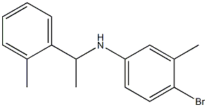 4-bromo-3-methyl-N-[1-(2-methylphenyl)ethyl]aniline Struktur