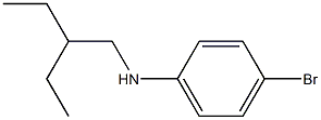 4-bromo-N-(2-ethylbutyl)aniline,,结构式