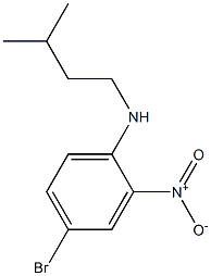 4-bromo-N-(3-methylbutyl)-2-nitroaniline,,结构式