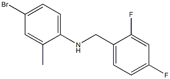 4-bromo-N-[(2,4-difluorophenyl)methyl]-2-methylaniline Struktur