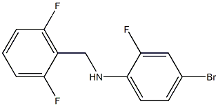 4-bromo-N-[(2,6-difluorophenyl)methyl]-2-fluoroaniline,,结构式