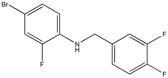 4-bromo-N-[(3,4-difluorophenyl)methyl]-2-fluoroaniline,,结构式