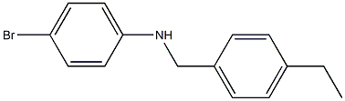 4-bromo-N-[(4-ethylphenyl)methyl]aniline,,结构式