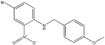 4-bromo-N-[(4-methoxyphenyl)methyl]-2-nitroaniline Structure