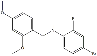 4-bromo-N-[1-(2,4-dimethoxyphenyl)ethyl]-2-fluoroaniline,,结构式