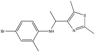 4-bromo-N-[1-(2,5-dimethyl-1,3-thiazol-4-yl)ethyl]-2-methylaniline|