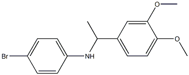4-bromo-N-[1-(3,4-dimethoxyphenyl)ethyl]aniline Struktur
