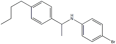4-bromo-N-[1-(4-butylphenyl)ethyl]aniline,,结构式