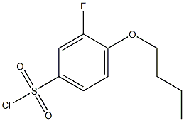 4-butoxy-3-fluorobenzene-1-sulfonyl chloride 化学構造式