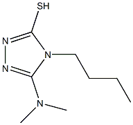 4-butyl-5-(dimethylamino)-4H-1,2,4-triazole-3-thiol,,结构式