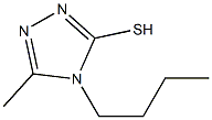 4-butyl-5-methyl-4H-1,2,4-triazole-3-thiol 化学構造式