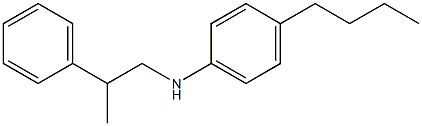4-butyl-N-(2-phenylpropyl)aniline Structure