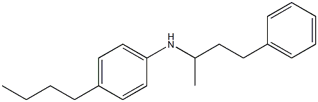 4-butyl-N-(4-phenylbutan-2-yl)aniline 化学構造式
