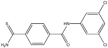 4-carbamothioyl-N-(3,5-dichlorophenyl)benzamide 结构式