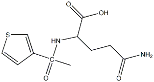 4-carbamoyl-2-[1-(thiophen-3-yl)acetamido]butanoic acid