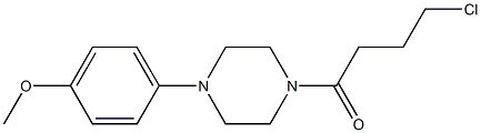 4-chloro-1-[4-(4-methoxyphenyl)piperazin-1-yl]butan-1-one Structure