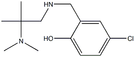 4-chloro-2-({[2-(dimethylamino)-2-methylpropyl]amino}methyl)phenol 结构式