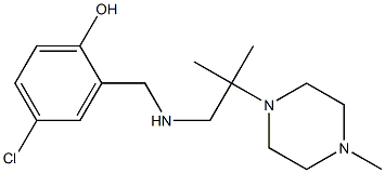 4-chloro-2-({[2-methyl-2-(4-methylpiperazin-1-yl)propyl]amino}methyl)phenol Struktur