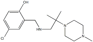 4-chloro-2-({[2-methyl-2-(4-methylpiperazin-1-yl)propyl]amino}methyl)phenol Structure