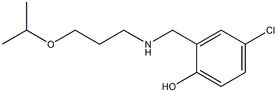 4-chloro-2-({[3-(propan-2-yloxy)propyl]amino}methyl)phenol Structure