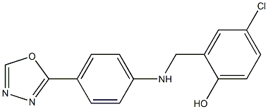 4-chloro-2-({[4-(1,3,4-oxadiazol-2-yl)phenyl]amino}methyl)phenol