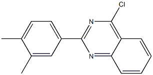4-chloro-2-(3,4-dimethylphenyl)quinazoline,,结构式