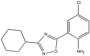 4-chloro-2-(3-cyclohexyl-1,2,4-oxadiazol-5-yl)aniline