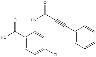 4-chloro-2-(3-phenylprop-2-ynamido)benzoic acid,,结构式