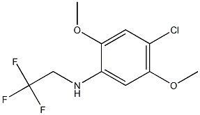 4-chloro-2,5-dimethoxy-N-(2,2,2-trifluoroethyl)aniline