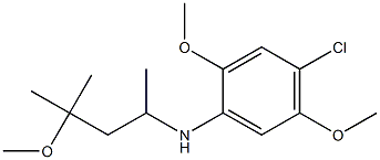  4-chloro-2,5-dimethoxy-N-(4-methoxy-4-methylpentan-2-yl)aniline