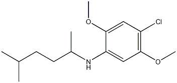 4-chloro-2,5-dimethoxy-N-(5-methylhexan-2-yl)aniline