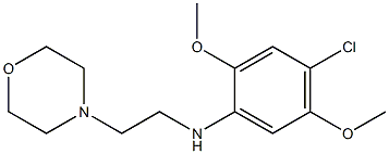 4-chloro-2,5-dimethoxy-N-[2-(morpholin-4-yl)ethyl]aniline Structure