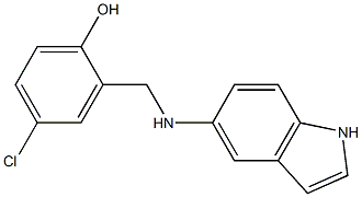 4-chloro-2-[(1H-indol-5-ylamino)methyl]phenol