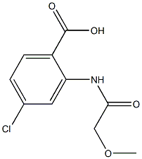 4-chloro-2-[(methoxyacetyl)amino]benzoic acid,,结构式