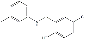 4-chloro-2-{[(2,3-dimethylphenyl)amino]methyl}phenol 结构式