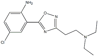 4-chloro-2-{3-[2-(diethylamino)ethyl]-1,2,4-oxadiazol-5-yl}aniline Struktur