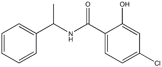 4-chloro-2-hydroxy-N-(1-phenylethyl)benzamide 结构式