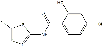 4-chloro-2-hydroxy-N-(5-methyl-1,3-thiazol-2-yl)benzamide