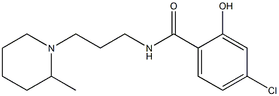 4-chloro-2-hydroxy-N-[3-(2-methylpiperidin-1-yl)propyl]benzamide Structure