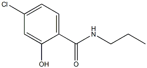 4-chloro-2-hydroxy-N-propylbenzamide,,结构式