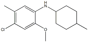  4-chloro-2-methoxy-5-methyl-N-(4-methylcyclohexyl)aniline