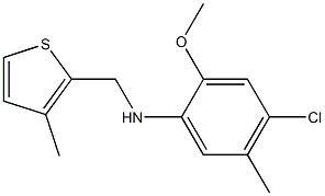 4-chloro-2-methoxy-5-methyl-N-[(3-methylthiophen-2-yl)methyl]aniline