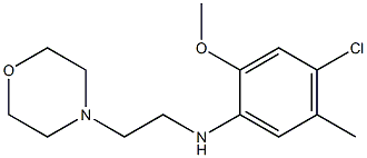 4-chloro-2-methoxy-5-methyl-N-[2-(morpholin-4-yl)ethyl]aniline,,结构式