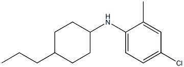 4-chloro-2-methyl-N-(4-propylcyclohexyl)aniline