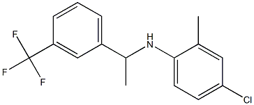 4-chloro-2-methyl-N-{1-[3-(trifluoromethyl)phenyl]ethyl}aniline