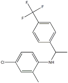 4-chloro-2-methyl-N-{1-[4-(trifluoromethyl)phenyl]ethyl}aniline