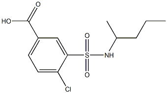 4-chloro-3-(pentan-2-ylsulfamoyl)benzoic acid